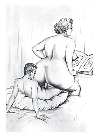 Art toon porno erotic drawings hardcore cartoons vintage